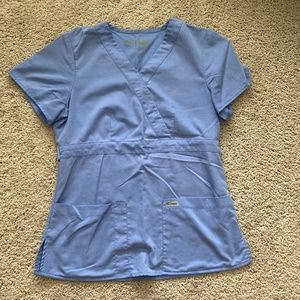 Greys anatomy scrub top. Ceil blue